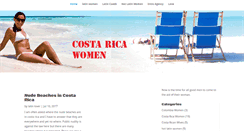 Desktop Screenshot of costarica-women.com
